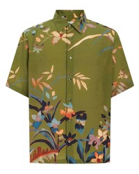 Etro Floral Print Silk Shirt