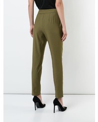 Josie Natori Embroidered Slim Trousers
