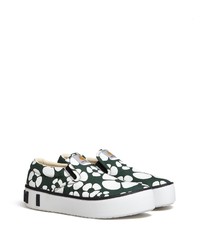 Marni X Carhartt Floral Print Slip On Sneakers