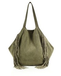 Linea Pelle Sybil Fringed Suede Tote