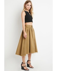 Forever 21 Frayed Midi Skirt