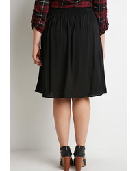 Forever 21 Plus Size Buttoned A Line Skirt