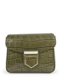 Givenchy Nobile Mini Croc Embossed Leather Shoulder Bag