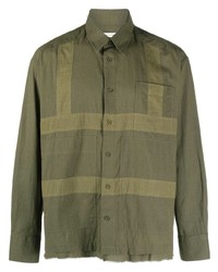 Craig Green Geometric Panelled Cotton Shirt