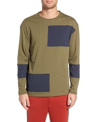 NATIVE YOUTH Colorblock Long Sleeve T Shirt