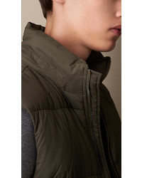 Burberry Down Filled Gilet With Removable Hood