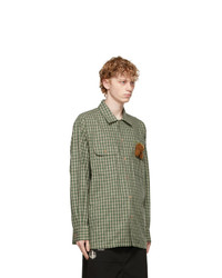 Doublet Green Check With My Friend Shirt