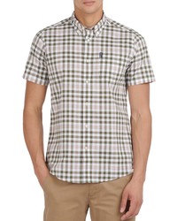 Barbour Tailored Fit Gingham Check Short Sleeve Shirt