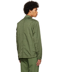 Stone Island Green Crinkled Jacket