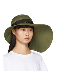 Sacai Khaki Wide Brim Beach Hat