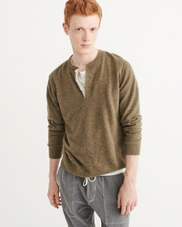 Abercrombie & Fitch Cashmere Henley Sweater