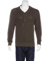 Maison Margiela Wool Blend Henley Sweater