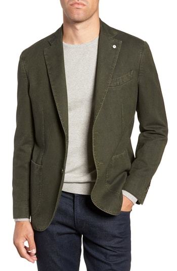 L.B.M. Lbm 1911 Classic Fit Herringbone Cotton Sport Coat, $299 ...