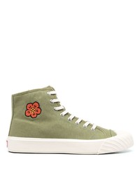 Kenzo Bone Flower High Top Sneakers