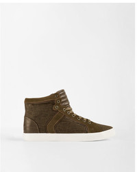 Express Textured High Top Sneakers