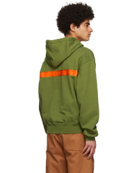 Heron Preston Green Cotton Hoodie