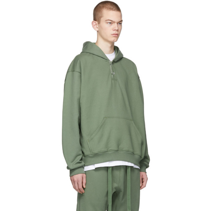 Fear Of God Green Sixth Collection Everyday Henley Hoodie 595 SSENSE Lookastic