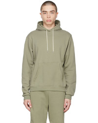 John Elliott Khaki Cotton Beach Hoodie