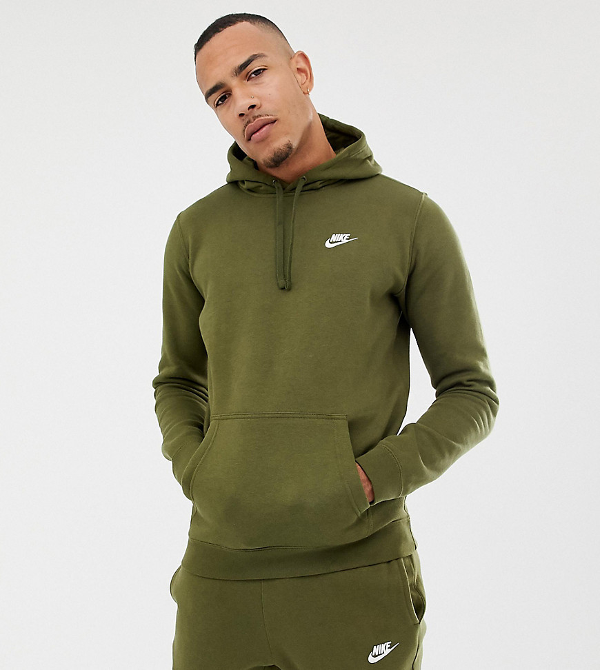 men's nike olive green hoodie