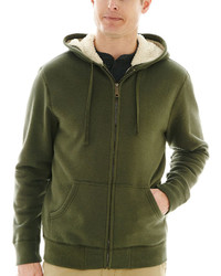 St Johns Bay St Johns Bay Sherpa Lined Full Zip Hoodie