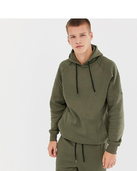 Another Influence Tall Ribbed Panel Overhead Hoodie