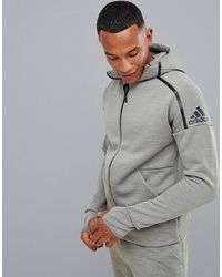 adidas Zne Hoodie In Green Heather
