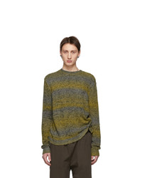Acne Studios Yellow Striped Sweater
