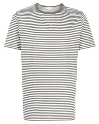 Sunspel Crew Neck Striped Cotton T Shirt