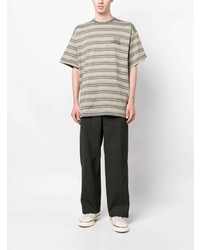 WTAPS Striped Cotton T Shirt