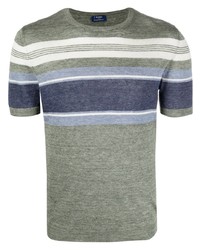Barba Striped Linen Knitted Top