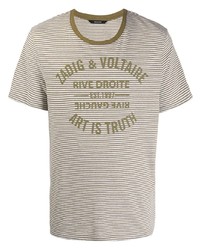 Zadig & Voltaire Zadigvoltaire Striped Print T Shirt