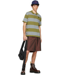 Marc Jacobs Green Grey Heaven By Striped Tiny Teddy Polo