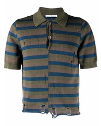 Acne Studios Ribbed Striped Polo Shirt