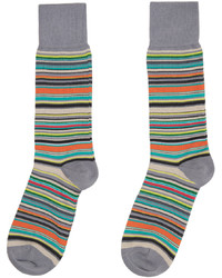 Paul Smith Two Pack Multicolor Striped Socks