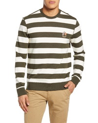 Club Monaco Slim Fit Wide Stripe Sweatshirt
