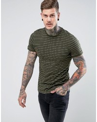 Olive Horizontal Striped T-shirt