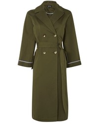 Topshop Relaxed Tie Waist Trench Coat