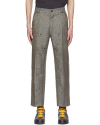 Olive Houndstooth Chinos
