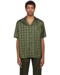 adidas x IVY PARK Green Satin 20 Short Sleeve Shirt