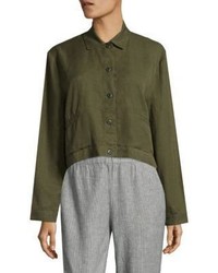 Eileen Fisher Classic Collar Cropped Jacket