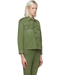 Amo Green Army Shirt Jacket