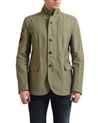 Valentino Khaki Green Full Zip Coat Jacket
