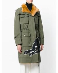 Valentino Panther Patch Hooded Jacket