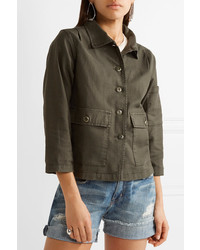 The Great Station Canvas Jacket Army Green
