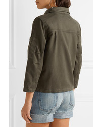 The Great Station Canvas Jacket Army Green