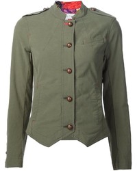 Trina Turk Fitted Military Jacket