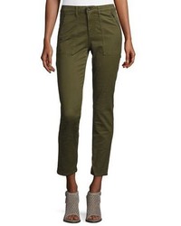 AG Jeans Ag Kinsley Sulfur Palm Green Twill Ankle Jeans