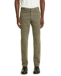 Zegna Five Pocket Stretch Cotton Pants In Green At Nordstrom