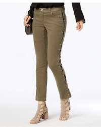 INC International Concepts Inc Curvy Fit Lace Up Skinny Jeans Created For Macys