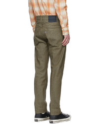 Levi's Made & Crafted Khaki Tailored Straight Jeans